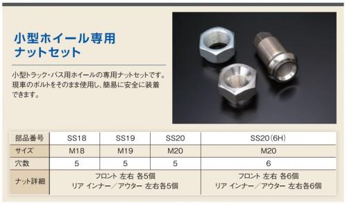 アートフレンドオンラインストア / 【アルコア】小型トラック/バス 鍛造アルミホイール専用 ナットセット 1台分